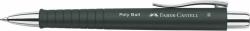 Faber-Castell Golyóstoll, nyomógombos tolltest, fekete tolltest, FABER-CASTELL "Poly Ball", kék (TFC241199)