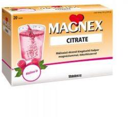 Magnex Citrate málnaízű italpor magnéziummal 20x4g - pharmy