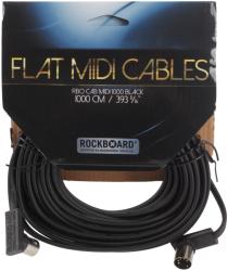 RockBoard Flat MIDI Cable Black 1000 cm