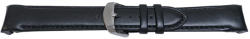  Curea piele lina capat curbat neagra 22mm - 58002 - ceas-shop