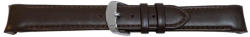  Curea piele lina capat curbat maro inchis 20mm - 58005