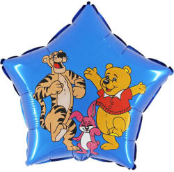 Grabo Balon folie stea albastra Tigrila si Ursul 46 cm - articole-petreceri - 14,99 RON