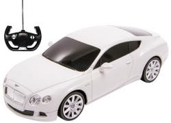 Rastar Masina Cu Telecomanda Bentley Continental Gt Alb Cu Scara 1 La 24 (Ras48600_Alb) - etoys