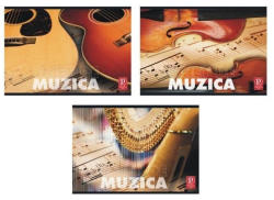 Pigna Caiet muzica Pigna, 24 file, 70g/mp, Policromie (CC-MUZ2400)