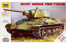 Zvezda T-34 Soviet Medium Tank 1: 72 makett harcjármű (5001) (5001)