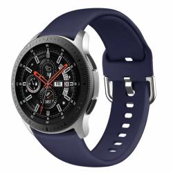 Okosóra szilikon szíj - Samsung Galaxy Watch Active 2 (20mm) - sötétkék szilikon szíj - tokgalaxis