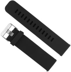 Samsung Galaxy Watch Active 2 (20mm) okosóra szíj - fekete szilikon szíj