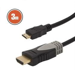 delight Mini HDMI kábel, HDMI dugó - mini HDMI dugó, 3 méter, 20426 (20426)