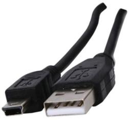 Gigatel Adatátvitel adatkábel és töltő miniUSB, 100 cm FEKETE G15918
