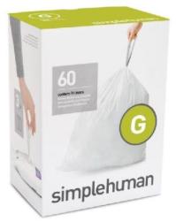 simplehuman Egyedi méretezésű szemetes zsák újratöltő csomag, 60 zsák/csomag, G-tipus, CW0257 (CW0257)