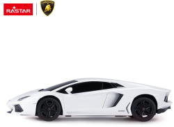 Rastar Masina cu telecomanda Lamborghini Aventador alb cu scara 1 la 24 (Ras46300_Alb) - babyaz
