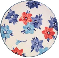 Bögremanufaktúra Reggelizős tányér Kék virágos (TAF005)