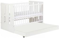 Klups Patut din lemn Paula Alb cu sertar - Klups (NTKL50763-11914)