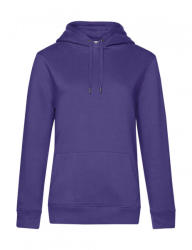 B&C Collection Női kapucnis hosszú ujjú pulóver B and C QUEEN Hooded /women XS, Sugárzó lila