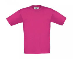 B&C Collection Gyerek rövid ujjú póló B and C Exact 150/kids T-Shirt 9/11 (134/146), Fuchsia