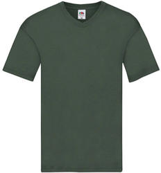Fruit of the Loom Férfi póló Rövid ujjú Fruit of the Loom Original V-Neck T - S, Sötétzöld
