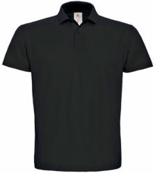 B and C Férfi galléros póló rövid ujjú B&C Piqué Polo Shirt - PUI10 - XL, Fekete