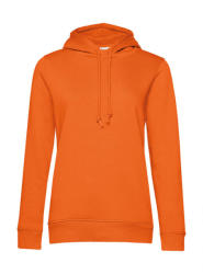 B&C Collection Női kapucnis hosszú ujjú organikus pulóver B and C Organic Hooded /women 2XL, Narancssárga