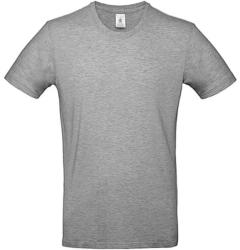 B and C Férfi rövid ujjú póló B&C #E190 T-Shirt -L, Sportszürke
