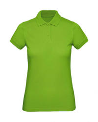 B and C Női rövid ujjú organikus galléros póló B and C Organic Inspire Polo /women M, Orhidea zöld