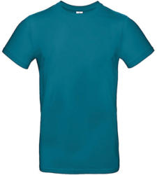 B and C Férfi rövid ujjú póló B&C #E190 T-Shirt -L, Díva kék