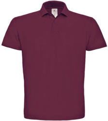 B and C Férfi galléros póló rövid ujjú B&C Piqué Polo Shirt - PUI10 - XL, Bor