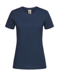 Stedman Női rövid ujjú organikus póló Stedman Classic-T Organic Fitted Women XS, Sötétkék (navy)