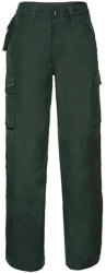 Russell Férfi nadrág munkaruha Russell Europe Heavy Duty Workwear Trouser Hossza 34" 28" (71cm), Sötétzöld