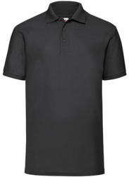 Fruit of the Loom Férfi Galléros póló Rövid ujjú Fruit of the Loom Polo Blended Fabric - L, Fekete