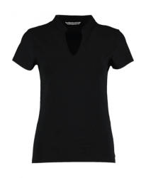 Kustom Kit Női csapott ujjú póló Kustom Kit Regular Fit Mandarin Collar Top 3XL/4XL (20/22), Fekete
