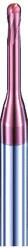 DHF 1mm gömbvégű 2 élű mikromaró 65HRC-ig - DHF - UNB1008