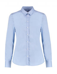 Kustom Kit Női hosszú ujjú blúz Kustom Kit Women's Tailored Fit Stretch Oxford Shirt LS 3XL, Világos kék