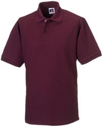 Russell Europe Férfi galléros munkaruha Russel Hard Wearing Polo Shirt 4XL-ig - 4XL, Burgundi vörös