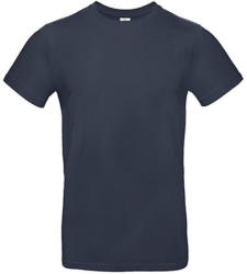 B and C Férfi rövid ujjú póló B&C #E190 T-Shirt -XS, Sötétkék (navy)