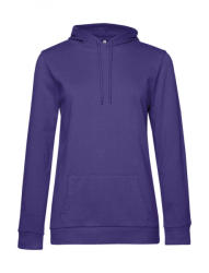 B&C Collection Női kapucnis hosszú ujjú pulóver B and C #Hoodie /women French Terry L, Sugárzó lila