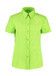 Kustom Kit Női rövid ujjú blúz Kustom Kit Women's Classic Fit Workforce Shirt 3XL, Lime zöld