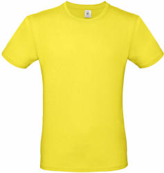 B and C Férfi rövid ujjú póló B&C #E150 T-Shirt -M, Napsárga