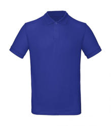 B and C Férfi rövid ujjú organikus galléros póló B and C Organic Inspire Polo /men S, Kobalt