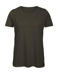 B and C Női rövid ujjú organikus póló B and C Organic Inspire T /women T-Shirt M, Khaki zöld