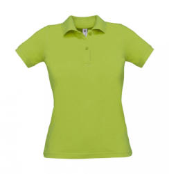 B and C Női rövid ujjú galléros póló B and C Safran Pure/women Polo S, Pisztáciazöld