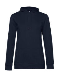 B&C Collection Női kapucnis hosszú ujjú pulóver B and C #Hoodie /women French Terry 2XL, Sötétkék (navy)