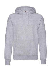 Fruit of the Loom Férfi kapucnis hosszú ujjú pulóver Fruit of the Loom Classic Hooded Sweat 5XL, Heather szürke