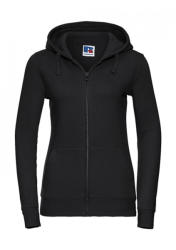 Russell Női kapucnis hosszú ujjú pulóver Russell Europe Ladies' Authentic Zipped Hood XL, Fekete