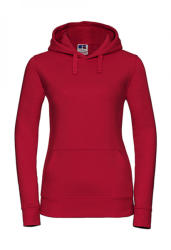 Russell Női kapucnis hosszú ujjú pulóver Russell Europe Ladies' Authentic Hooded Sweat XL, Piros