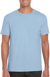Gildan Férfi póló Rövid ujjú Gildan Softstyle Ring Spun T-Shirt - 2XL, Világos kék