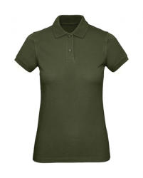 B and C Női rövid ujjú organikus galléros póló B and C Organic Inspire Polo /women 2XL, Városi khaki