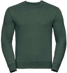 Russell Férfi pulóver hosszú ujjú Russell Europe Authentic Set-In Sweatshirt - M, Sötétzöld