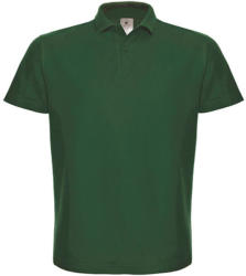 B and C Férfi galléros póló rövid ujjú B&C Piqué Polo Shirt - PUI10 - 3XL, Sötétzöld