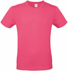 B and C Férfi rövid ujjú póló B&C #E150 T-Shirt -XS, Fuchsia