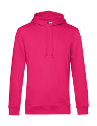 B&C Collection Férfi kapucnis hosszú ujjú organikus pulóver B and C Organic Hooded L, Magenta rózsaszín